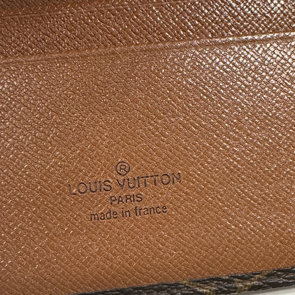 Louis Vuitton Monogram Brown Zip Around Wallet with Tan Snap - Picture 4 of 16